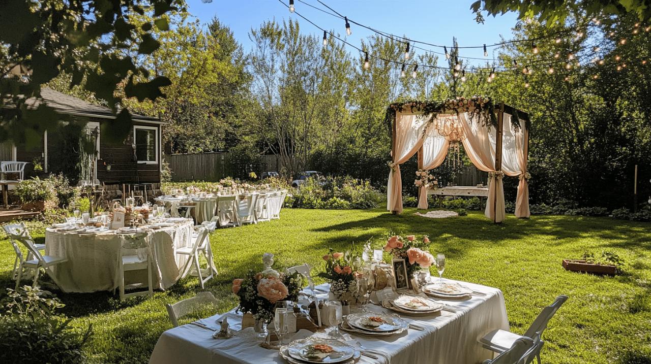 Organiser un mariage chez soi : des astuces infaillibles pour une planification sans stress